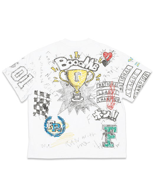 All Over Doodling Tee - White