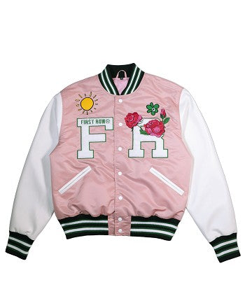 Unisex Spring Varsity Jacket - Pink