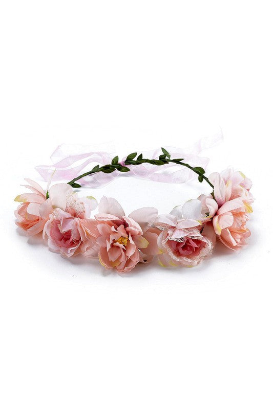 Boho Flower Floral Crown Wreath S10