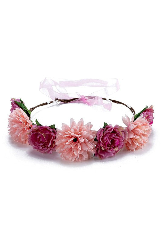 Boho Flower Floral Crown Wreath S11