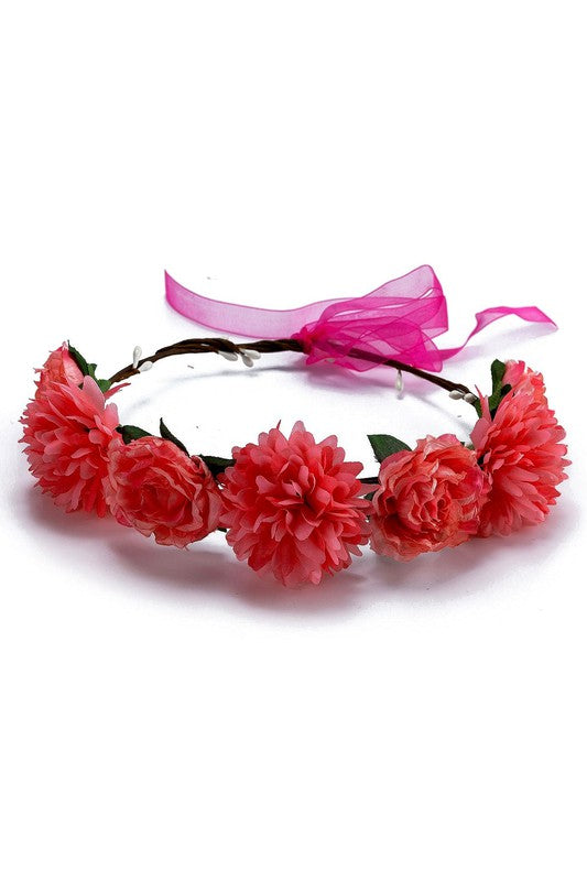 Boho Flower Floral Crown Wreath S11