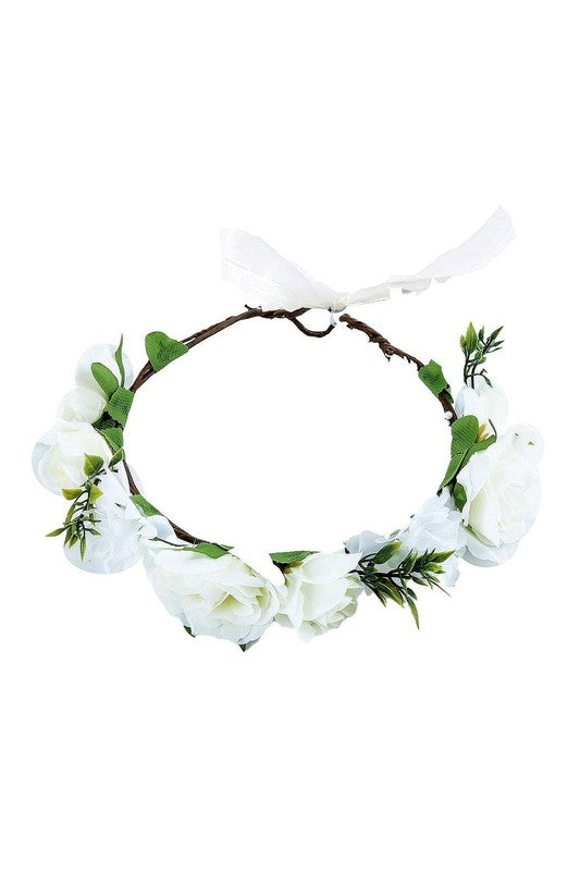 Boho Flower Floral Crown Wreath S15