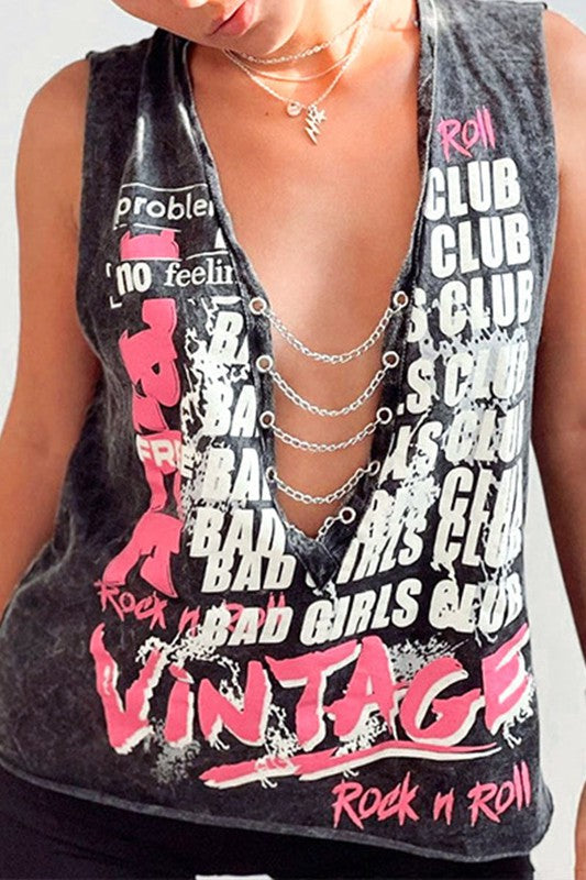 Bad Girls Club Chain Tee