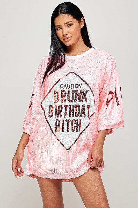 Birthday Bitch T-Shirt Dress
