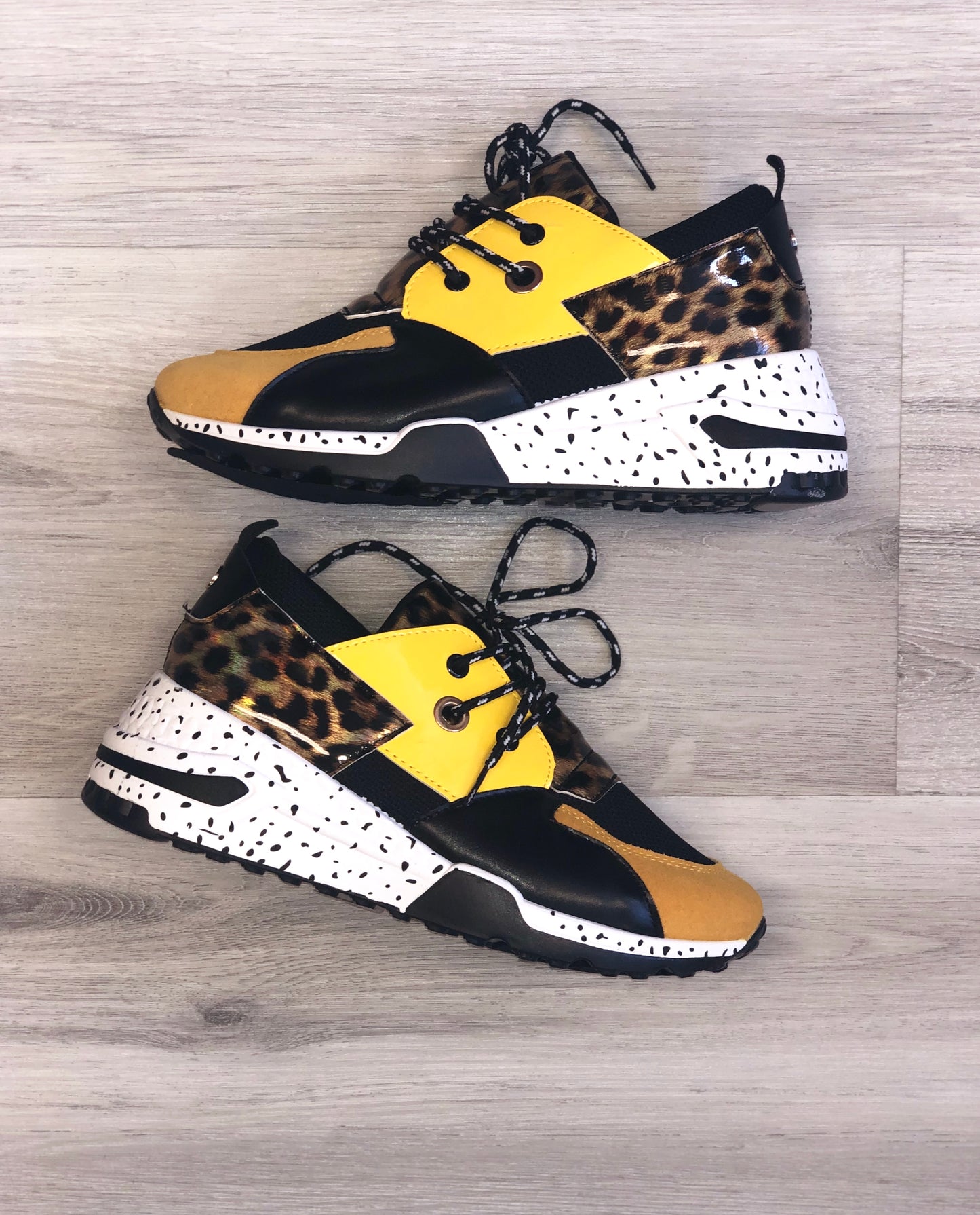 Yellow Leopard Sneakers